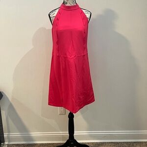 Vince Camuto Hot Pink Halter Mini Dress